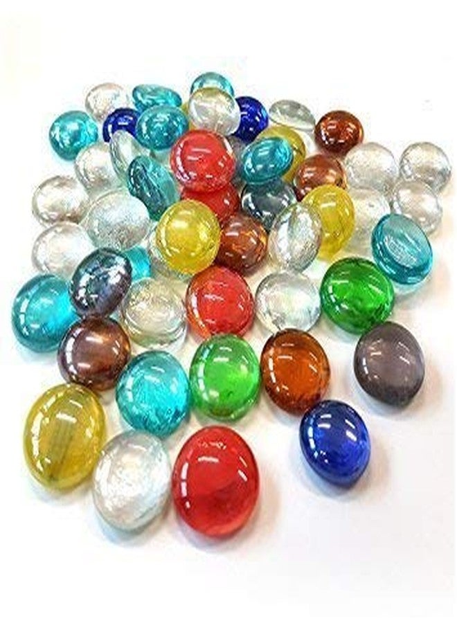 CRYSTA WORLD Marbles, Pebbles, Glass Gems for Vase Fillers, Party Table Scatter, Wedding, Decoration, Aquarium Decor, Crystal Rocks (1 Packet) - Image 2